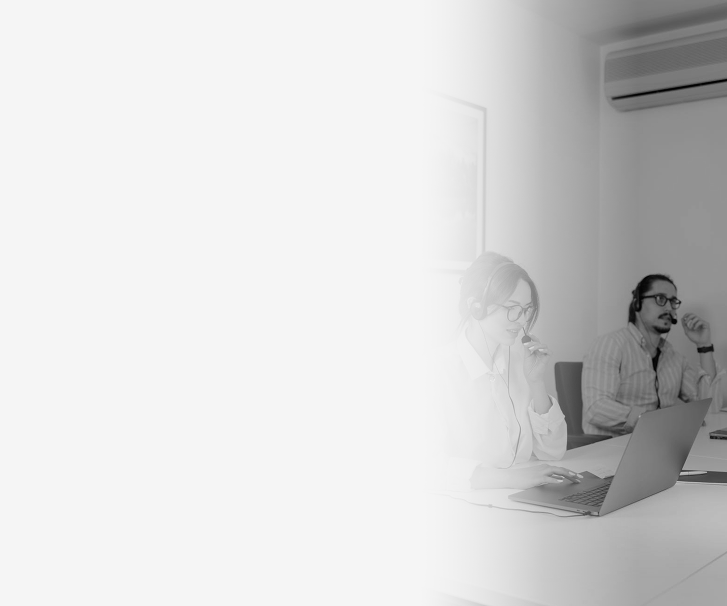 Customer service team background