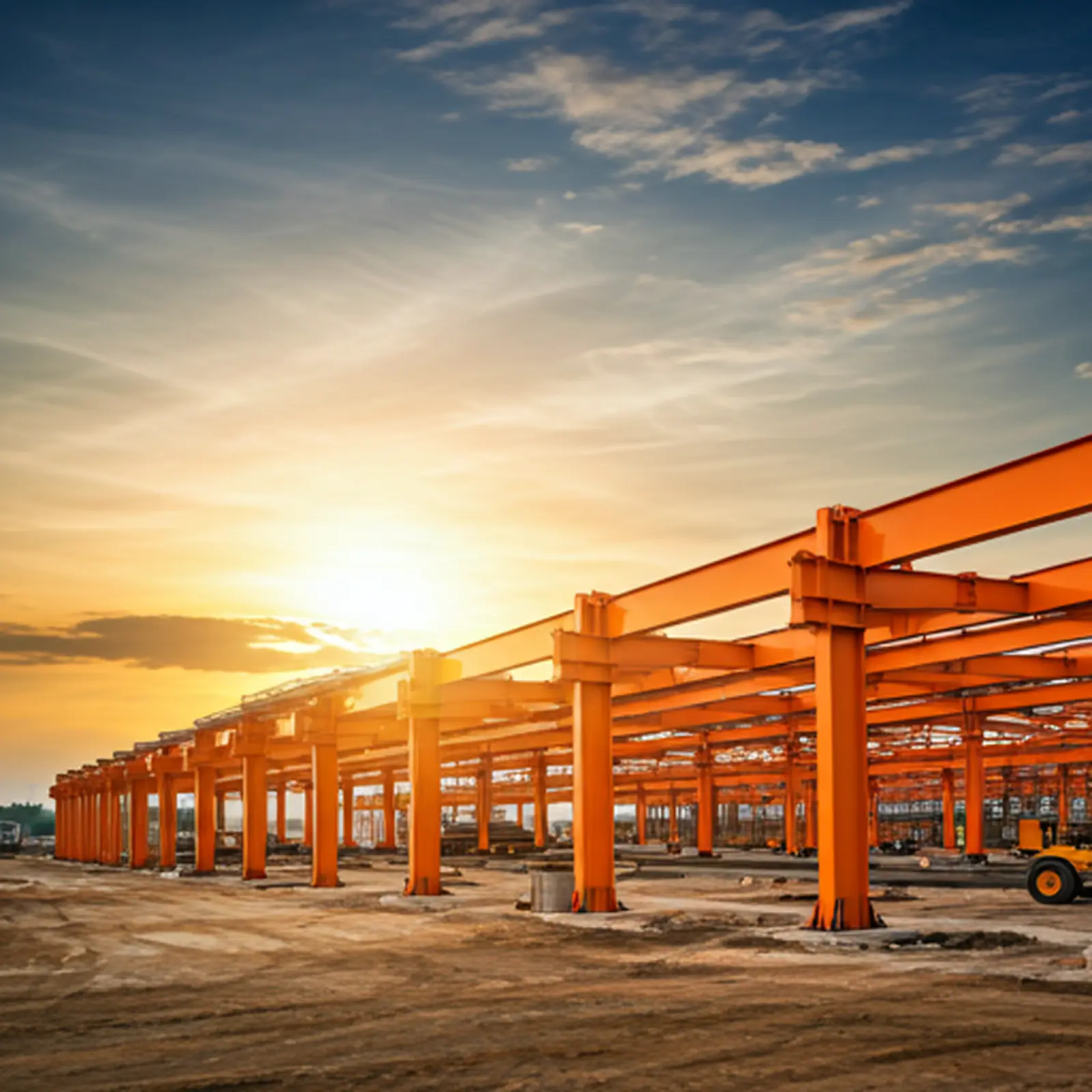 Industrial construction site